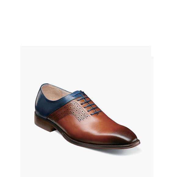 Stacy Adams - Shaffer Plain Toe Oxford - Cognac Multi - 25763-229 main image 1